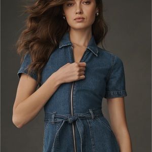 Reformation Blue Denim Jumpsuit